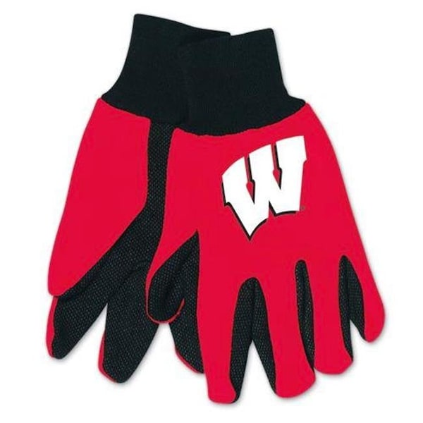 Mcarthur Towels & Sports Wisconsin Badgers Gloves Two Tone Style Adult Size 9960695969 - main